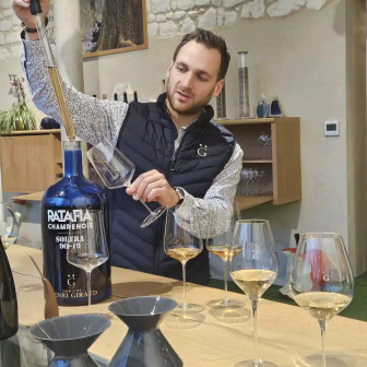 Ratafia tasting at Maison Henri Giraud