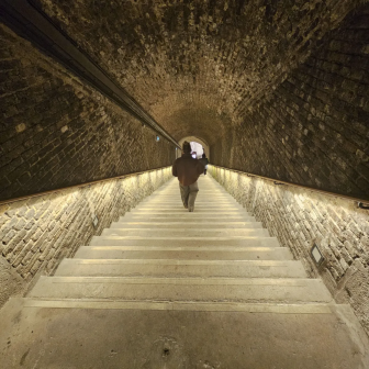 Visit to the Ruinart chalk cellars