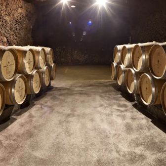 Tour of a tuffeau rock-cut cellar in Saumur