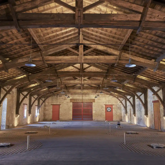 Médoc vat room at Château Desmirail, Margaux