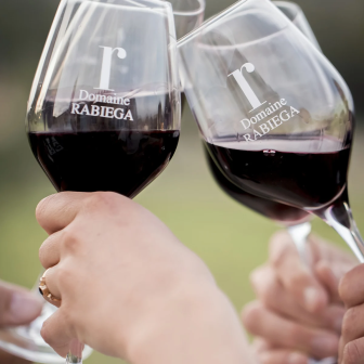 Wine tasting of Provence red wines at a local winery