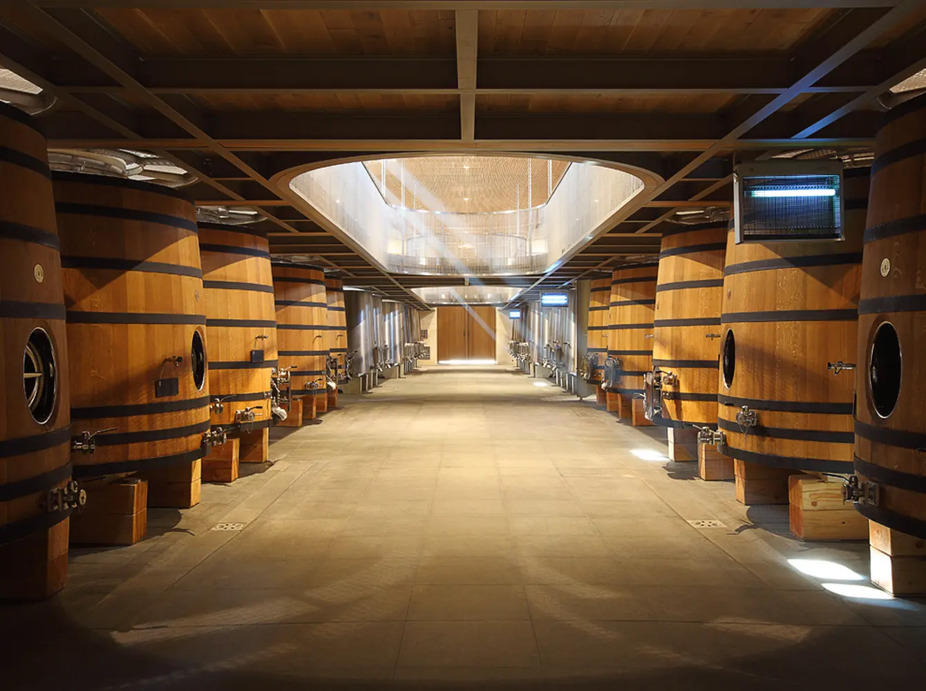 cellar of the Château Soutard in Saint-Emilion