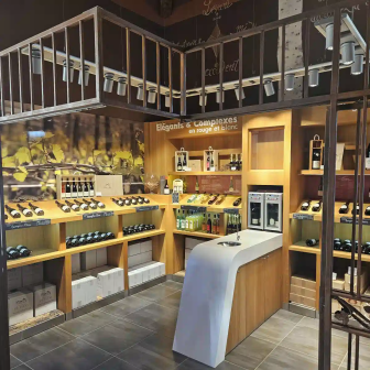 Espace de dégustations dans le Beaujolais