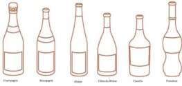 Formes des bouteilles de vins