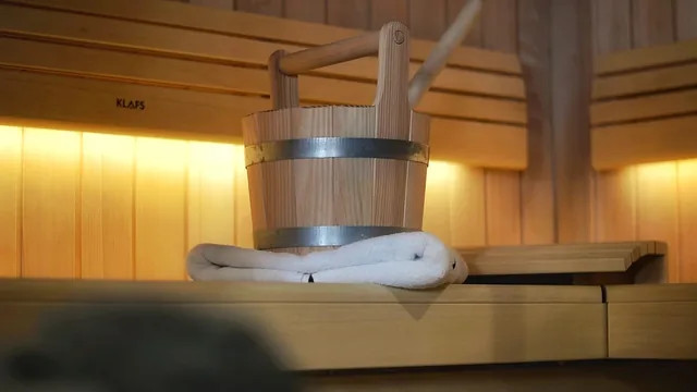 Détente dans l'espace sauna privatisé