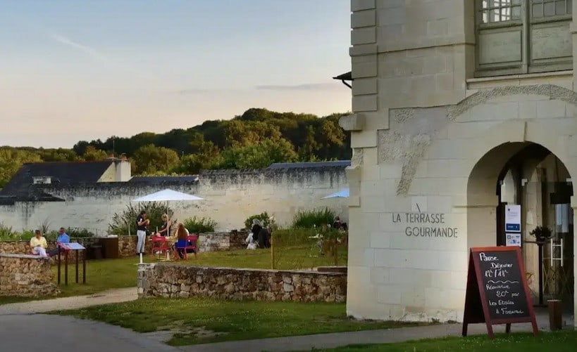 Abbaye de Fontevraud - terrasse gourmande