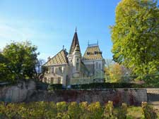 Château sur la route des grands crus de Bourgogne