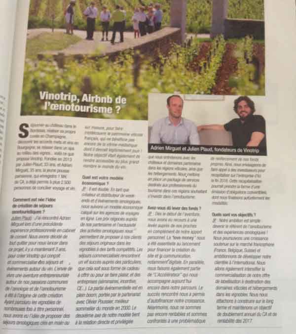 Entreprendre - Press Vinotrip