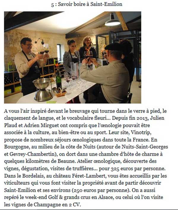 Le Monde - Press Vinotrip